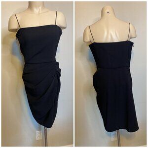 Amanda Uprichard Lace Mini Dress with Straight Neckline and Thin Straps